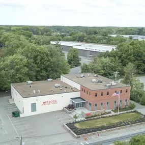 Overhead view of the Sudbury, MA location for Methods Machine Tools, Inc.