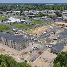 Aerial view of the property