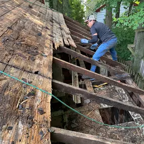 Garage Roof replacement in Hoboken, NJ ( before)