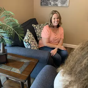 Comfortable detox patient room with natural lighting