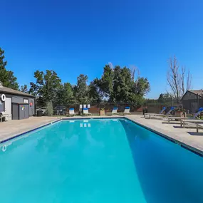 Large sparkling pool.
