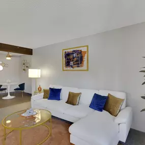 Open concept spacious living room.