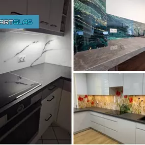Bild von Hartglas - Küche Glasrückwand / Glas auf Maß