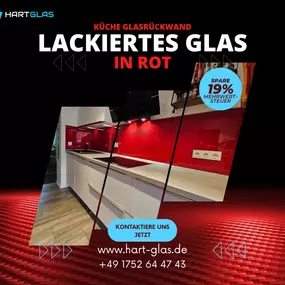 Bild von Hartglas - Küche Glasrückwand / Glas auf Maß