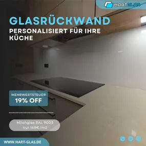 Bild von Hartglas - Küche Glasrückwand / Glas auf Maß