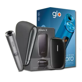 Moderne Tabakerhitzer von IQOS, Ploom und glo – für echten Tabakgenuss ohne Verbrennung und ohne Rauch.