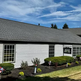A full replacement on our own Roof Smart office in downtown Centerville. This was done using a high quality GAF UHDZ shingle.