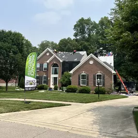 Full replacement done through the homeowner’s property insurance due to storm damage. Installed in Beavercreek Ohio