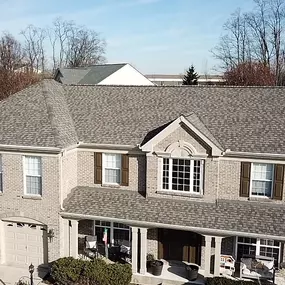 A full replacement through homeowners insurance due to storm damage. Shingle is a Certainteed Weathered Wood shingle