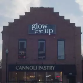 Glow that face up sign