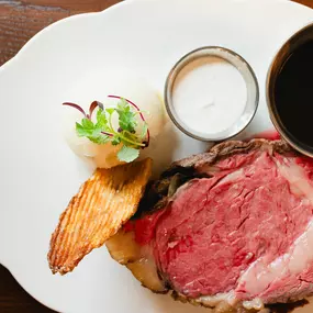 Prime Rib available every night on the Dawn Manor Dinner Menu