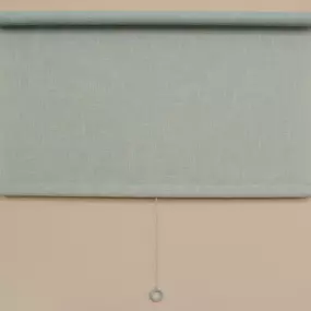 Aqua roller shade with ring pull cord