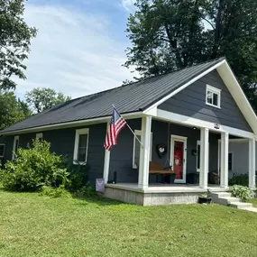 Metal roof installation