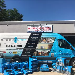 One of our vans and equipment