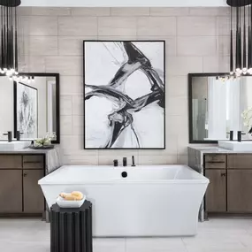Serene primary paths with dual vanities
