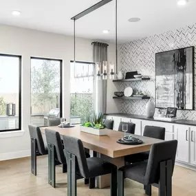 Spacious casual dining areas