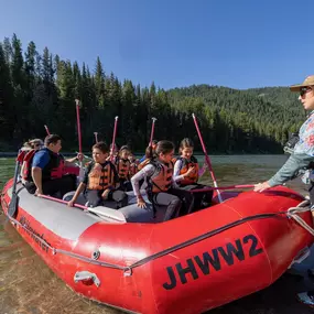 Jackson Hole Whitewater, based in Jackson, Wyoming, offers thrilling rafting adventures for outdoor enthusiasts seeking an adrenaline-filled experience or a relaxing scenic float trip in the heart of stunning Jackson. Our expert guides ensure a safe and enjoyable trip for individuals, families, and groups looking to create lasting memories in the picturesque landscapes of Wyoming. Join us for an action-packed in white water rafting, scenic float trips or an e-bike rental excursion that combines 