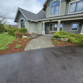 Spring clean-up, landscaping, and lawn care.