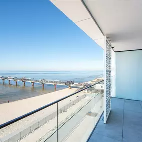Beach view from the property