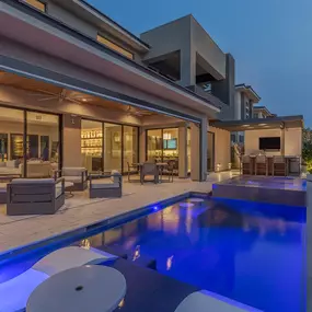 Night View of the Pool by Watters Aquatech