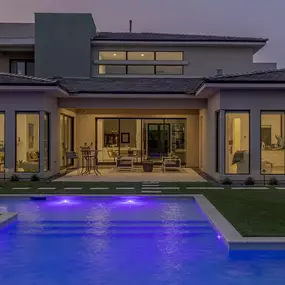 Night View of the Pool by Watters Aquatech