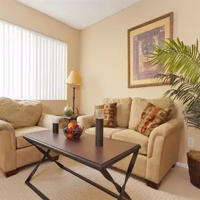 Living Room with Carpeting