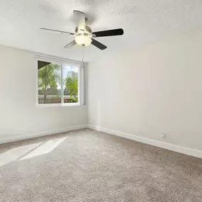 Two Bedroom Apartment in Culver City with Carpet Floors and Ceiling Fans