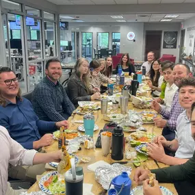 Monthly birthday and work anniversary lunch