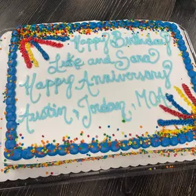 Monthly birthday and work anniversary lunch