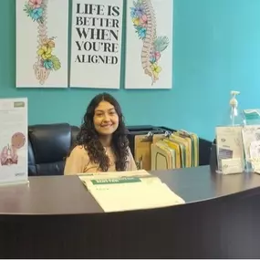 Front desk at Balanced Life Chiropractic in Manassas, Virginia