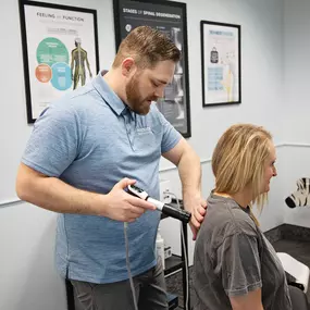 Dr. Zuidema treating a patient
