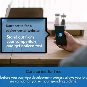 We only create custom one one of a kind websites for our clients. Don't settle for a cookie cutter website.