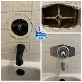 Replaced broken tub and shower valve in the wall in Land O' Lakes, Florida