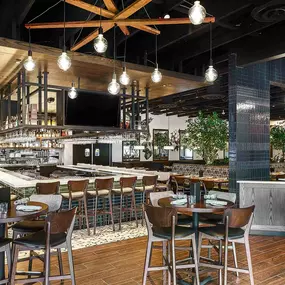 Bar and lounge at Burtons Grill in Wayne, PA.