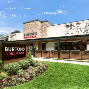 Exterior of Burtons Grill in Wayne, PA.
