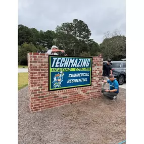Installing the New Techmazing Heating & Cooling Sign
A bright new Techmazing Heating & Cooling sign is lifted into place, showcasing modern design and a fresh identity. Just like the sign, our services stand tall—delivering expert AC installation, heating repair, commercial refrigeration maintenance, and ice machine service to keep restaurants and businesses running smoothly.