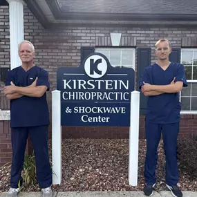 Dr. R. Todd Kirstein and Dr. Gage Kirstein of Kirstein Chiropractic & Shockwave Center
