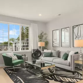 Spacious rooms to gather and relax