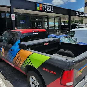Back Entrance of CUTX in Richardson, Texas