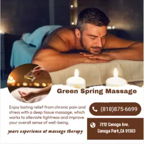 The full body massage targets all the major areas of the body that are most subject to strain and
discomfort including the neck, back, arms, legs, and feet. 
If you need an area of the body that you feel needs extra consideration, 
such as an extra sore neck or back, feel free to make your massage therapist aware and
they will be more than willing to accommodate you.
