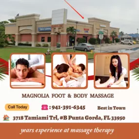 Our traditional full body massage in Port Charlotte, FL 
includes a combination of different massage therapies like 
Swedish Massage, Deep Tissue, Sports Massage, Hot Oil Massage
at reasonable prices.