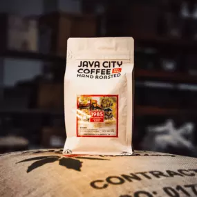1985 Sacramento Original Blend pays tribute to the baristas and coffee lovers that have brewed and enjoyed Java City Coffee for nearly 40 years.  While the original cafe is merely a memory, we’re still here in Sacramento, roasting coffee as uncommonly smooth today as it was in 1985.