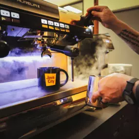 Make a lasting impression with fresh roasted coffee from Java City.