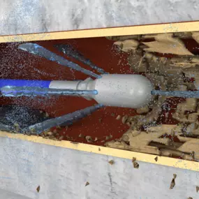 Spülen Rohrdurchtrieb