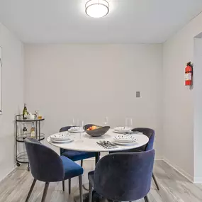 Model Dining Room at Hanover Park Blu Apartments