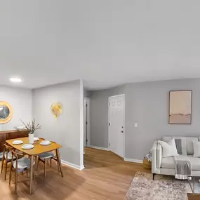 Living Room With Dining Area