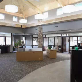 The beautiful First National Bank of Milaca Zimmerman Office!