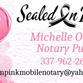 Bild von Sealed In Pink Mobile Notary