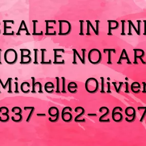 Bild von Sealed In Pink Mobile Notary