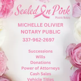 Bild von Sealed In Pink Mobile Notary